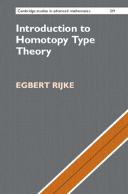 Cover of the Introduction to Homotopy Type Theory textbook